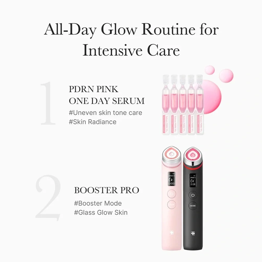 NEW MEDICUBE Salmon Pink PDRN 99% Revitalizing Ampoules - Intensive Skin Serum